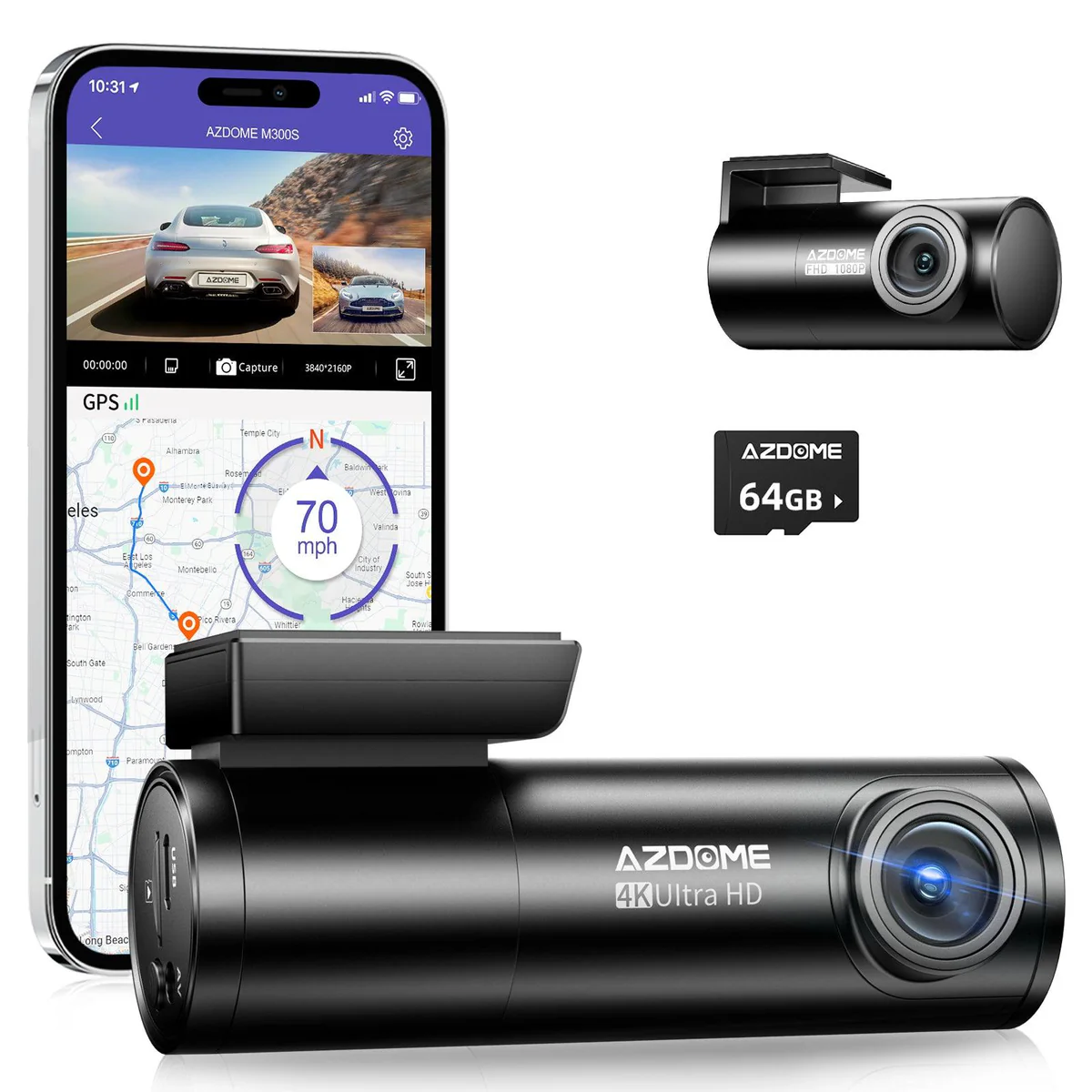 داش كام AZDOME M300s 4K Ultra داش كام AZDOME M300s 4K Ultra